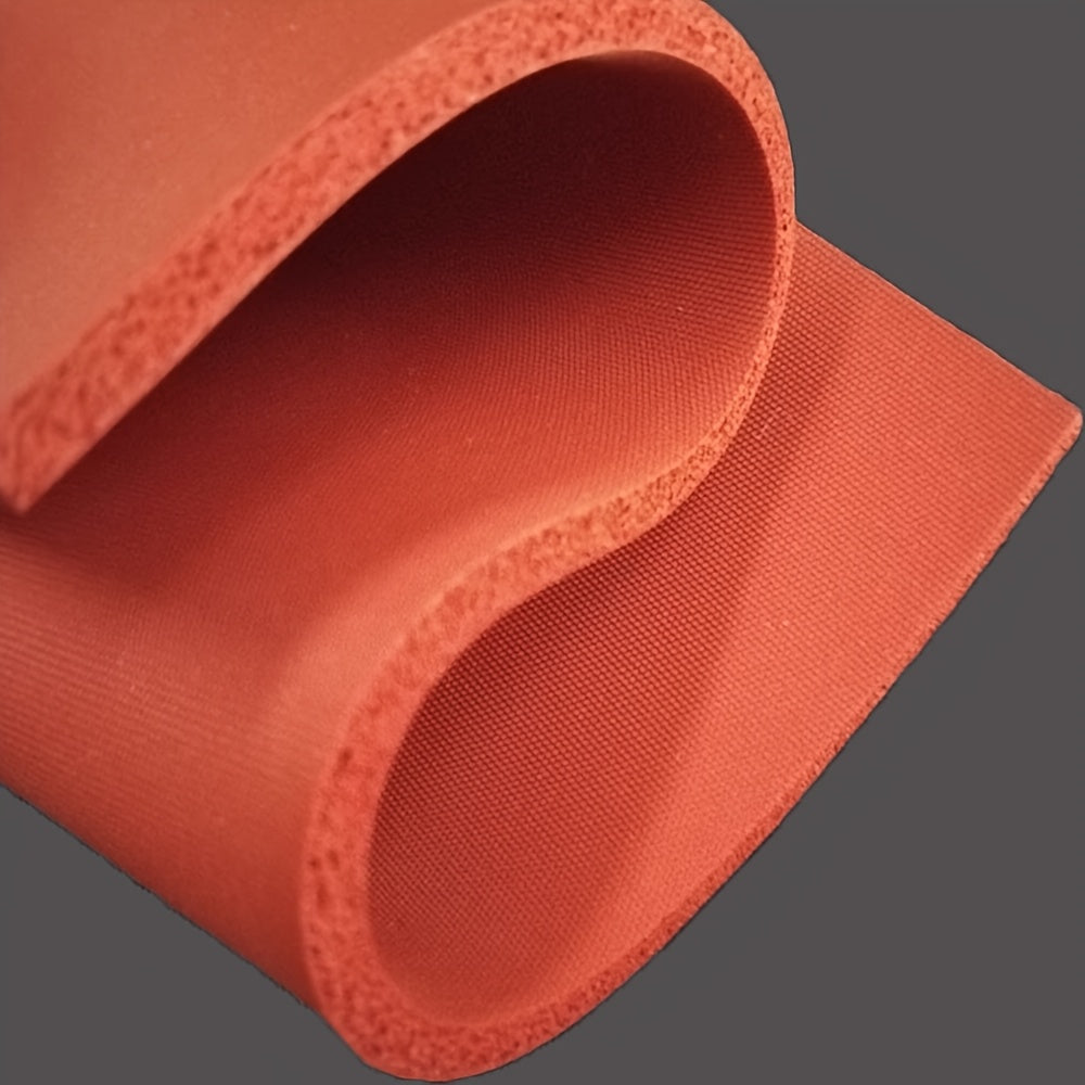 Durable Red Silicone Foam Pad for High Temperatures - Fireproof and Shock-Absorbing Sealant for Heat Press and Screen Print Machines. Great for Flatbed Transfer and Pressing. Waterproof and Non-Slip with Smooth Texture. Made with Silicone for