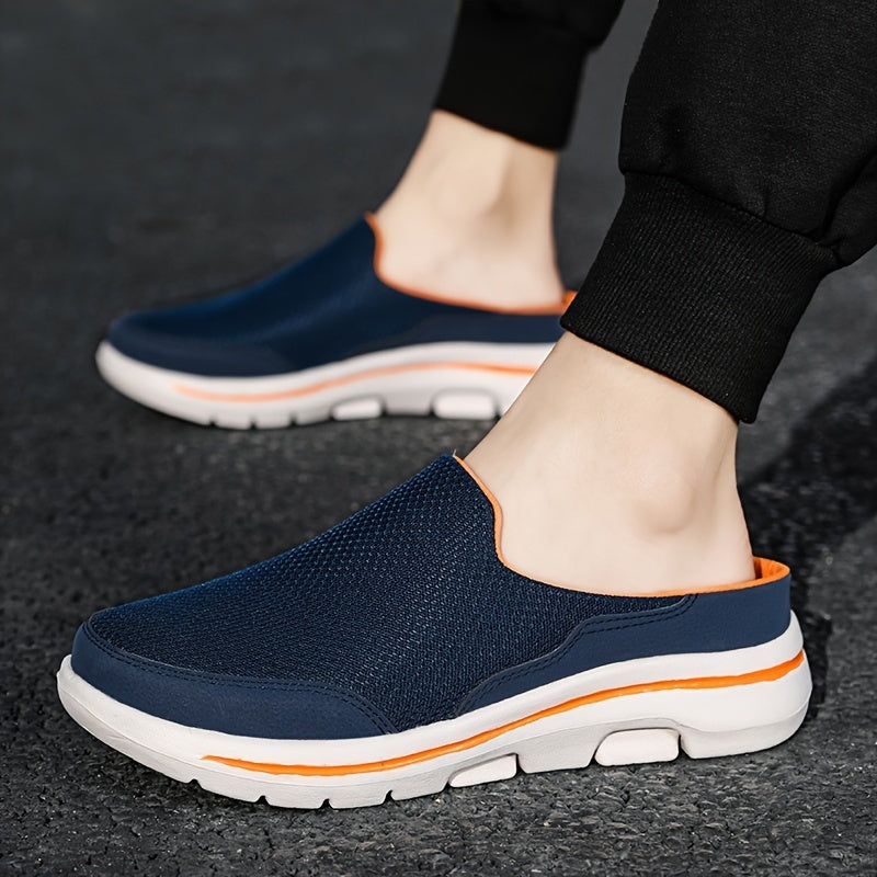 Lightweight mesh slip-on mules for indoor and outdoor summer walking.