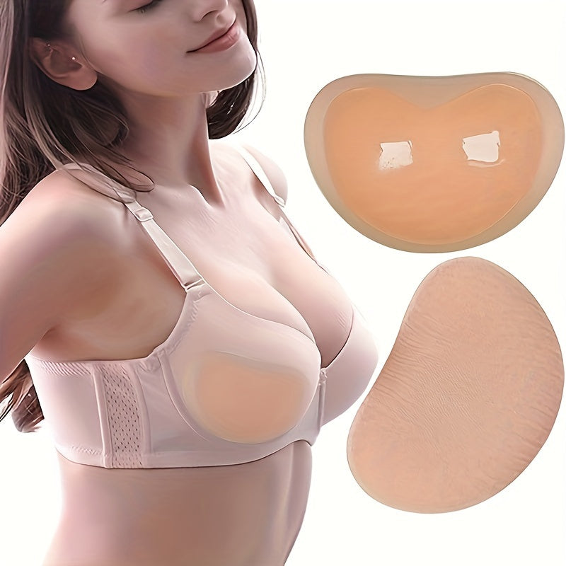 Reusable bra insert pads for enhancing the chest in women's lingerie.