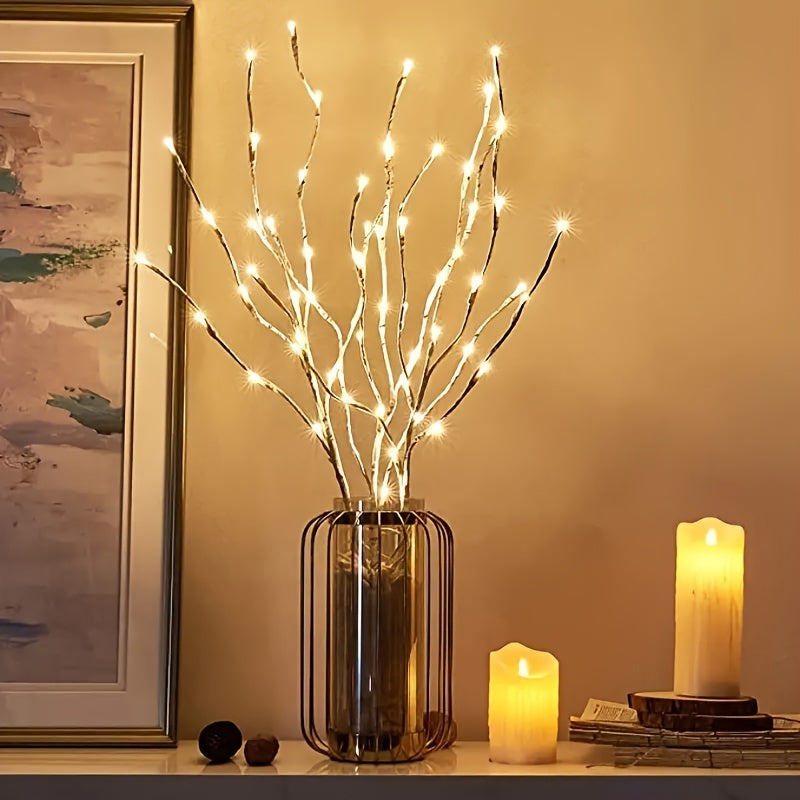 Battery-powered 20-LED Willow Twig Lights – Ideal for weddings, parties, and home decoration