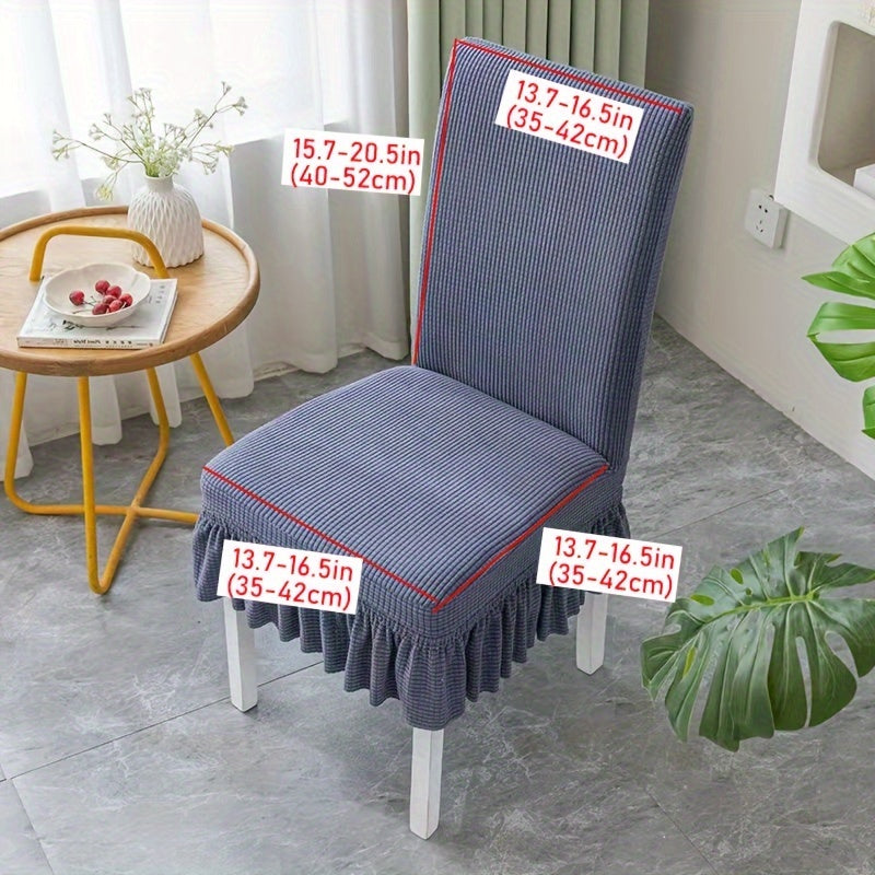 4/6 piece stretch chair slipcovers for dining room or living room furniture protection.