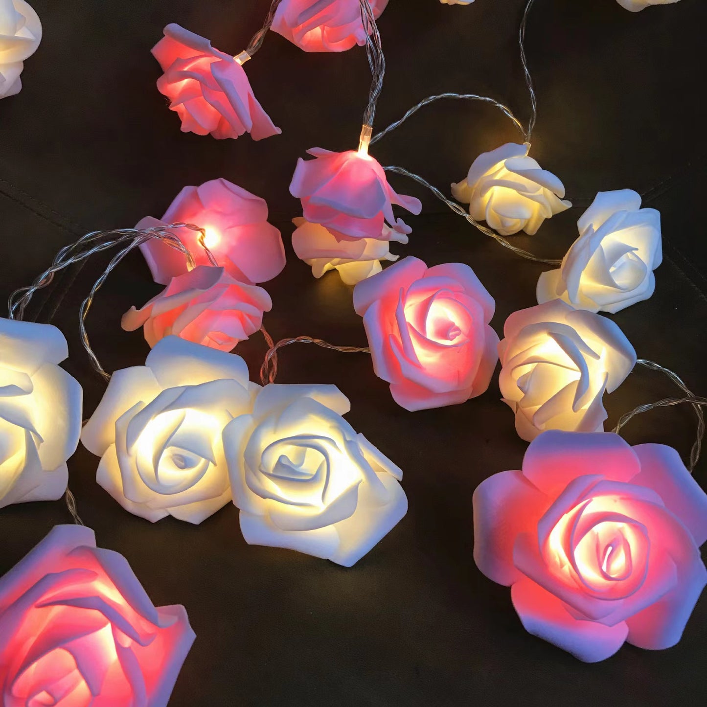 LED Red Roses, 149.96cm Valentine's Day Decor with 10 LEDs, Battery Operated, Romantic Floral Display for Holiday Decor.