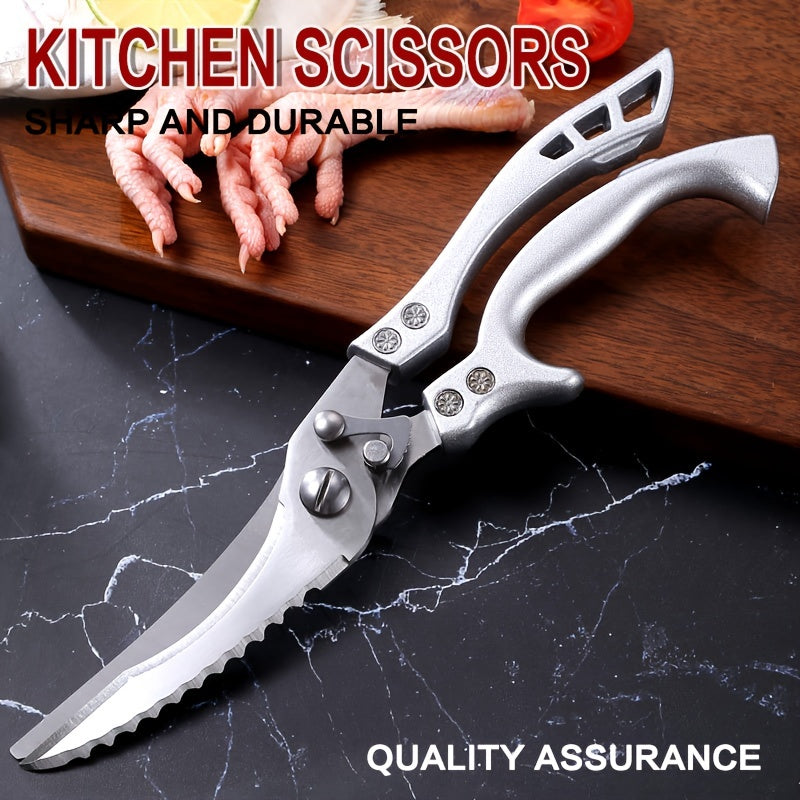 Powerful and versatile, the Home Kitchen Multi-functional Chicken Bone Scissors are strong, durable, and designed for cutting through tough chicken bones with ease. The powerful shear has a strong rebound for efficient cutting, making it perfect for