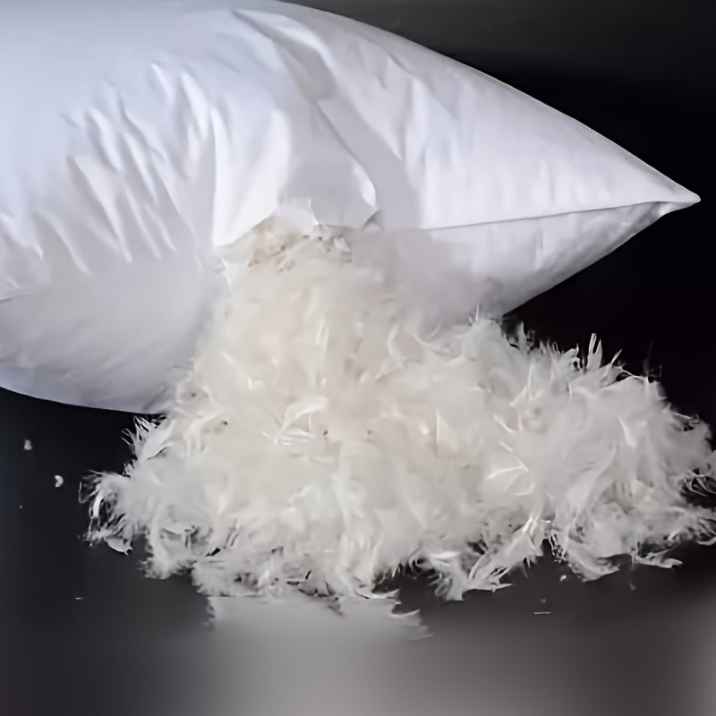 Feather down pillow for hotels, inns, and homes - stays fluffy and full with beating.