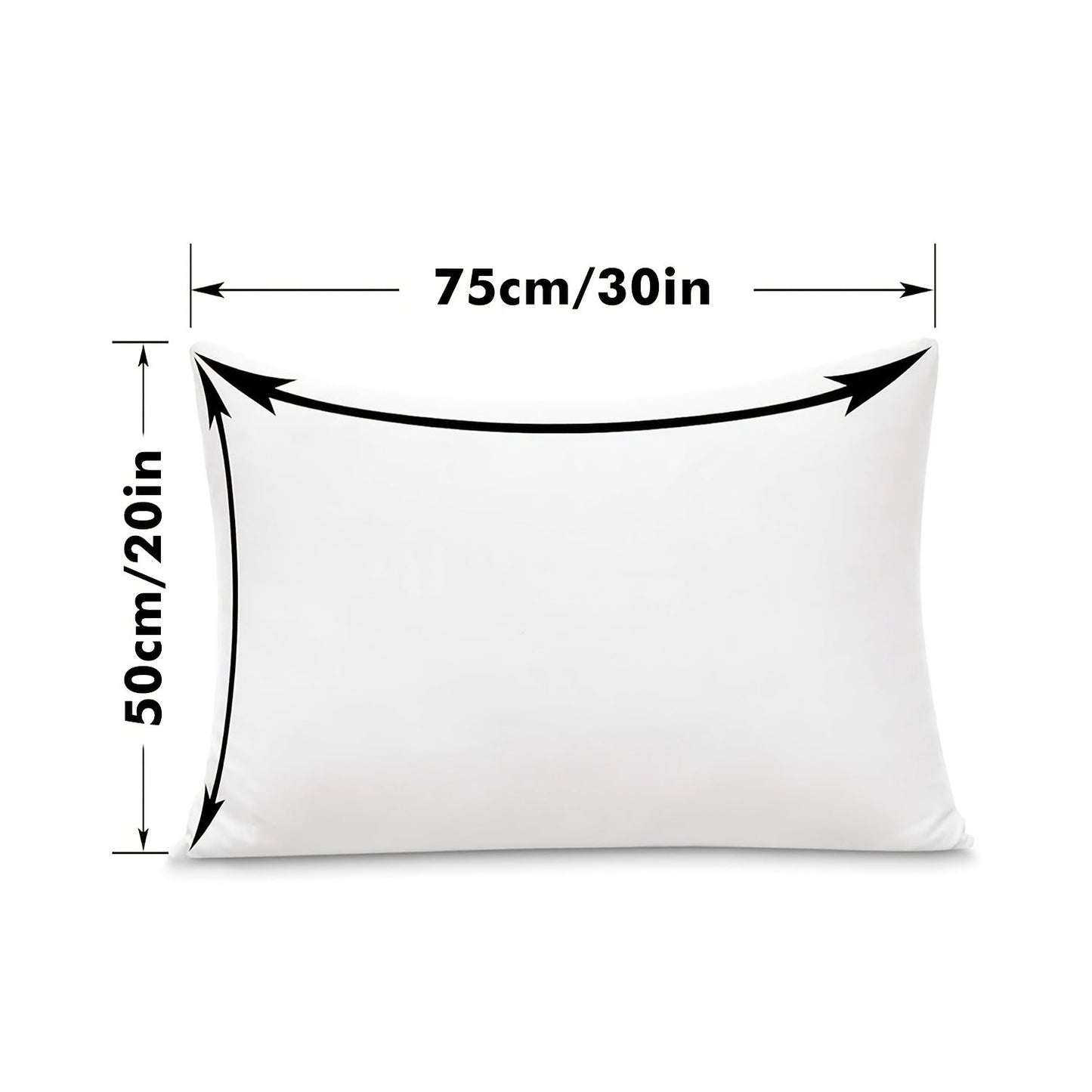 White Waterproof Knit Pillowcase with Zipper Closure - Thick, Durable, and Stylish for Cozy Autumn/Winter Comfort