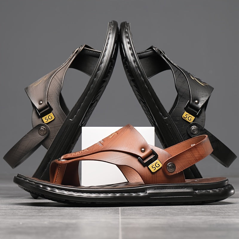 Trendy and multifunctional men's summer sandals ideal for outdoor activities.