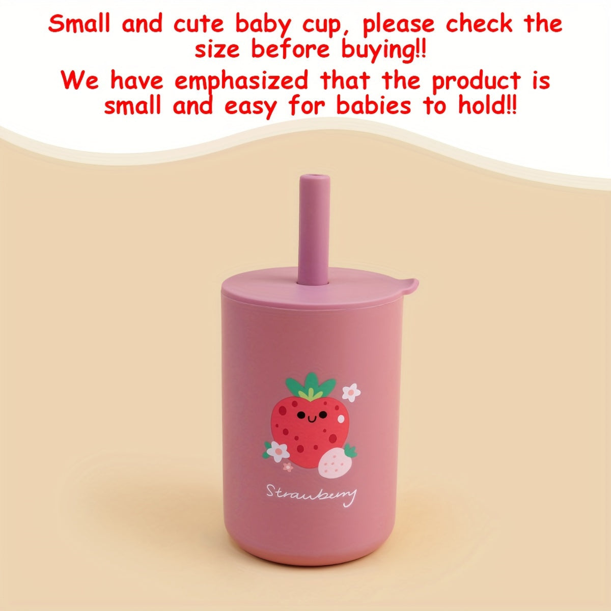 Personalized TYRY.HU 6oz Mini Water Cup with Name, Educational Portable Unbreakable Training Cup with Straw & Lid, Silicone Water Cup for Kids, Non-Toxic BPA Free Feeding Cup, Perfect Easter Gift