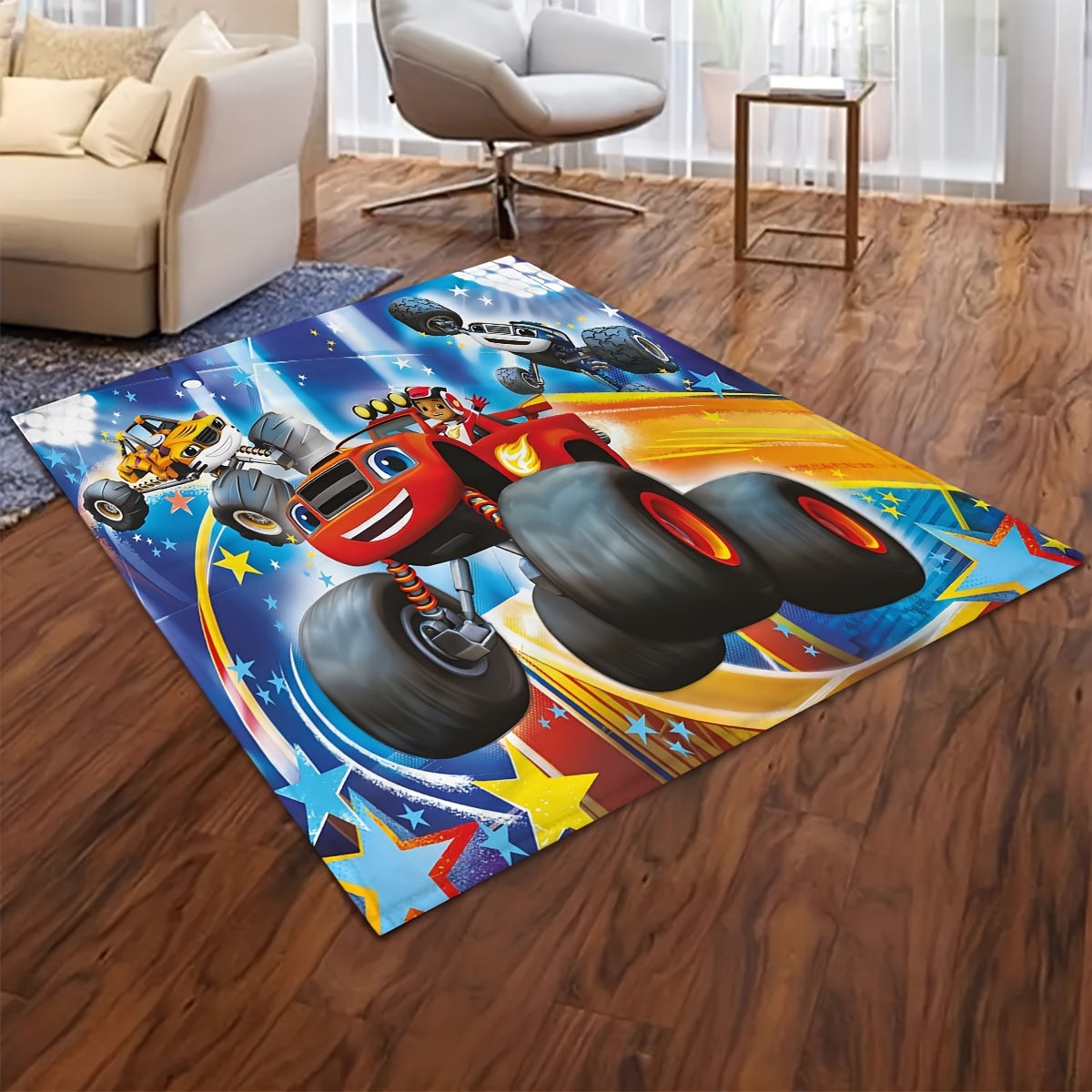 Get this adorable Mech Monster Cartoon Motorcycle Print Blanket, featuring a fun Cartoon Anime Motorcycle Theme design. A perfect gift for sons and daughters, ideal for birthdays or Christmas. Use it as a blanket, chair cover, bedspread, or sofa throw.