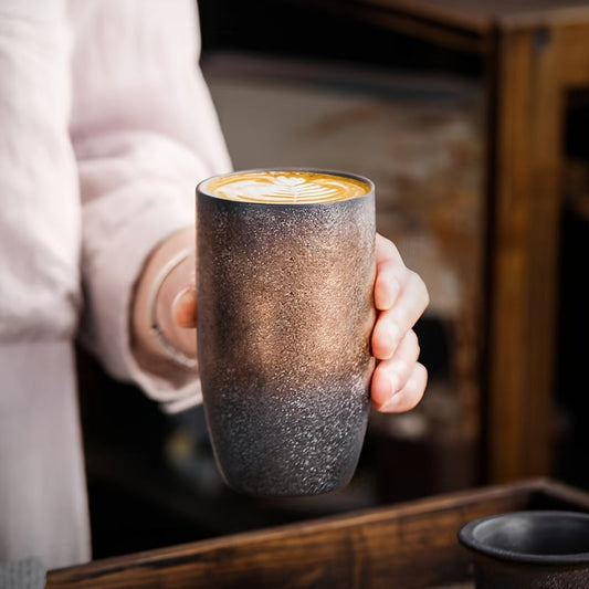 Japanese-style Ceramic Coffee Cup holds 220ml for Espresso & Tea, Elegant Addition to Home & Restaurant Decor, Resistant to Rust