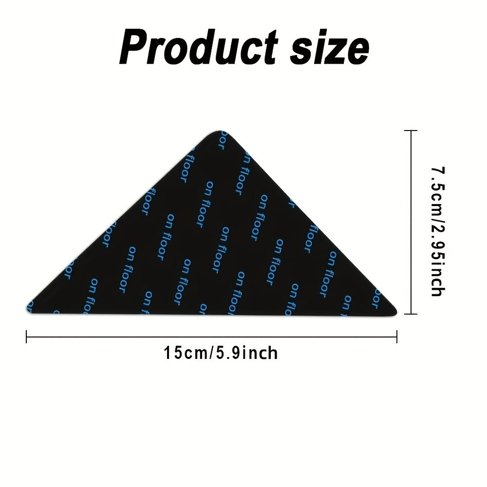 Carpet retainer in black and white with sizes 4/8/12/16/20, ideal for non-slip floors and tiles. This reusable and washable double-sided sticky mat helps keep corners flat.