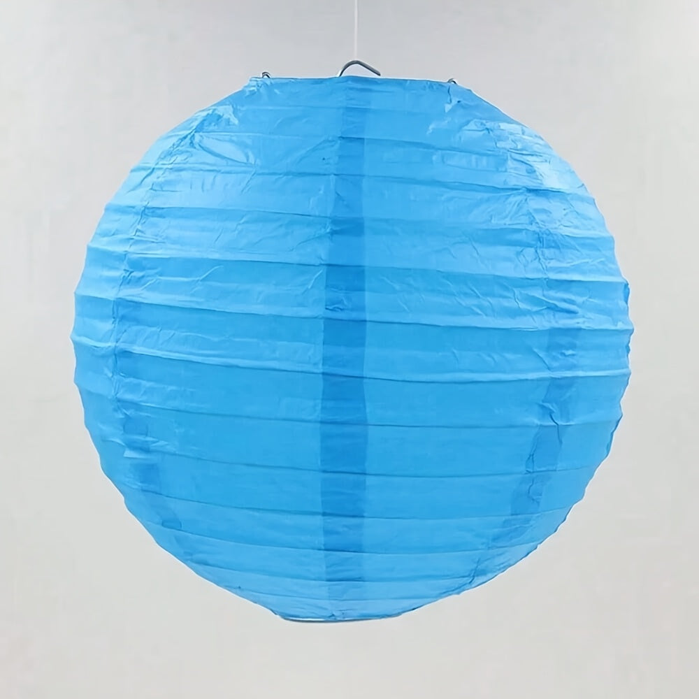 1pc Round Paper Lantern Shade for Various Parties - Versatile Decoration for Holidays - No Electricity Required