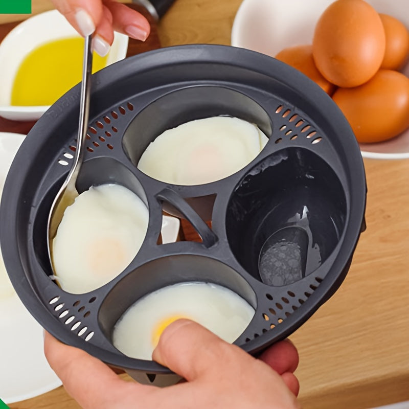 Get the Xiaomei Four-Slot Egg Steamer, a versatile kitchen gadget that lets you cook five poached eggs at once. This convenient home steamer also includes an egg cooking bowl and an egg boiling pot for all your egg cooking needs.