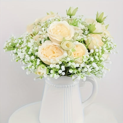 10 artificial gypsophila flowers, perfect for weddings and engagement parties.