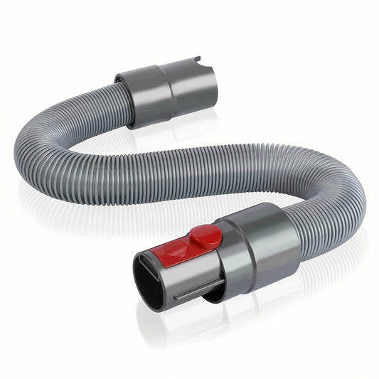 Flexible extension hose with red trigger for Dyson cordless vacuums GEN 5, G5, V15, V12, V8, V7, V10, V11. Compatible with Torque Drive, Outsize, Absolute, Animal, and Trigger Motorhead models. Ideal attachment for reaching tight spaces.