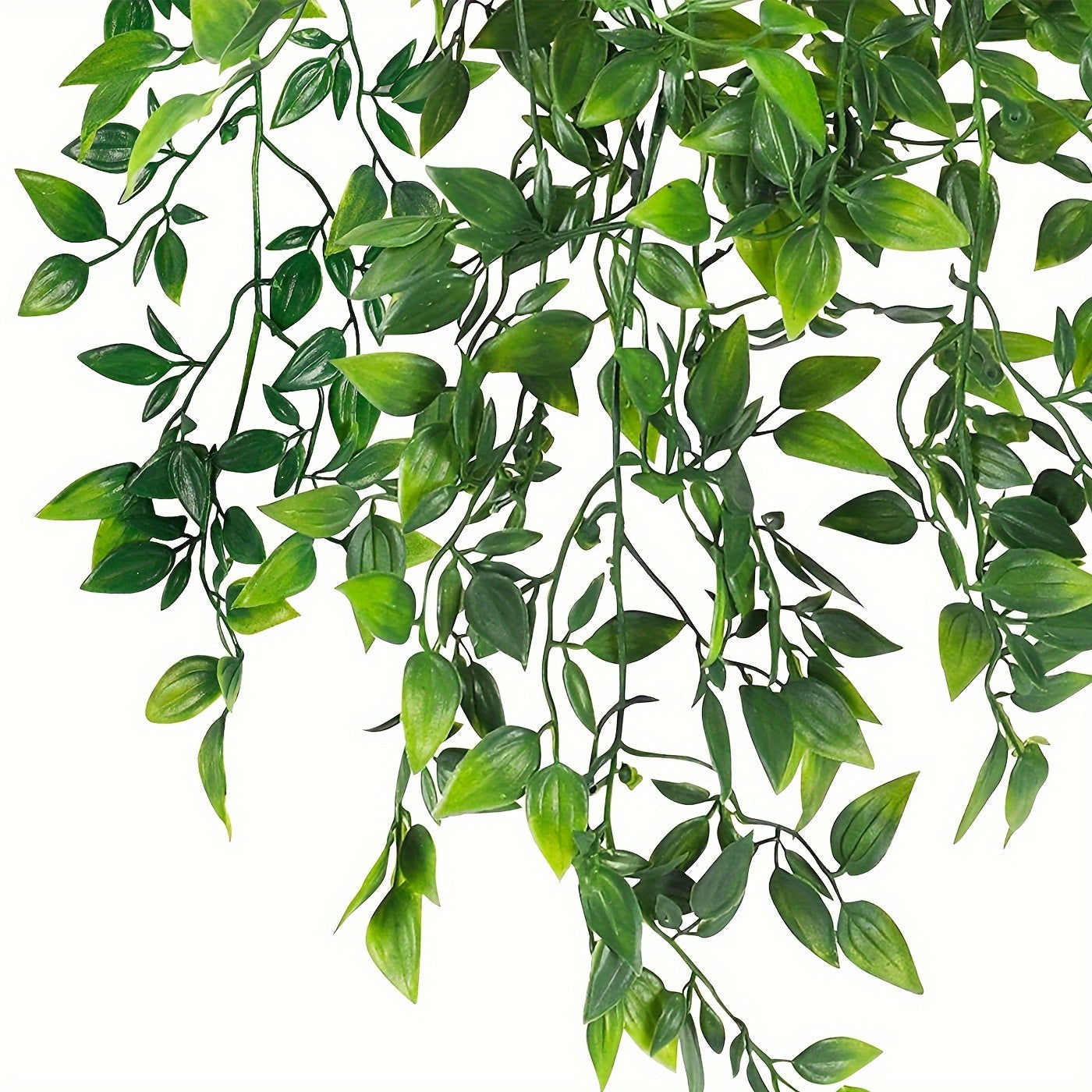 1 piece of artificial hanging plants, including fake potted greenery plants such as eucalyptus vine, pothos ivy, and pea pods for home, wall, shelf, patio, garden, indoor, and outdoor decor.