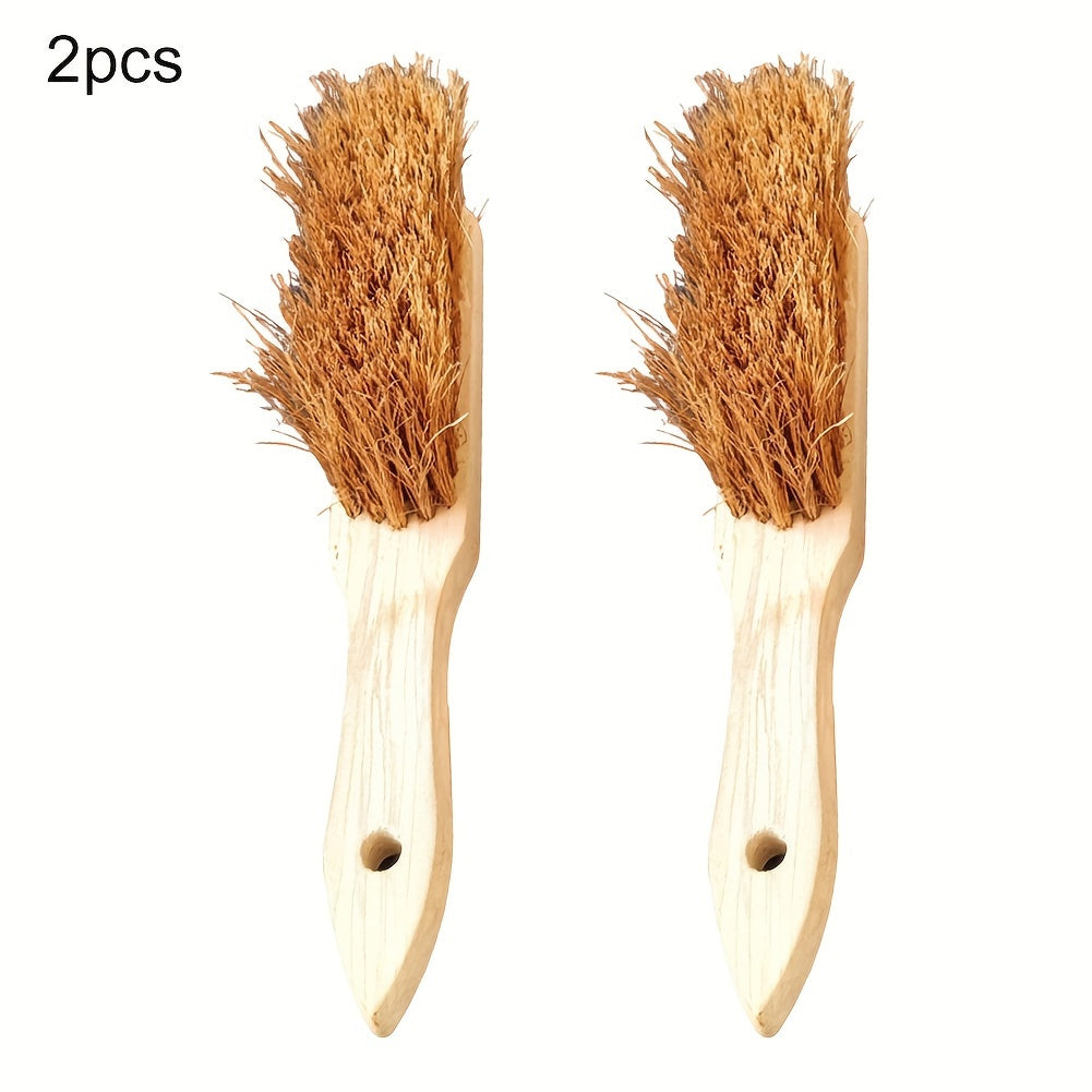 Palm Brush, Bristle Brush for Fireplace, Coconut Palm Brush