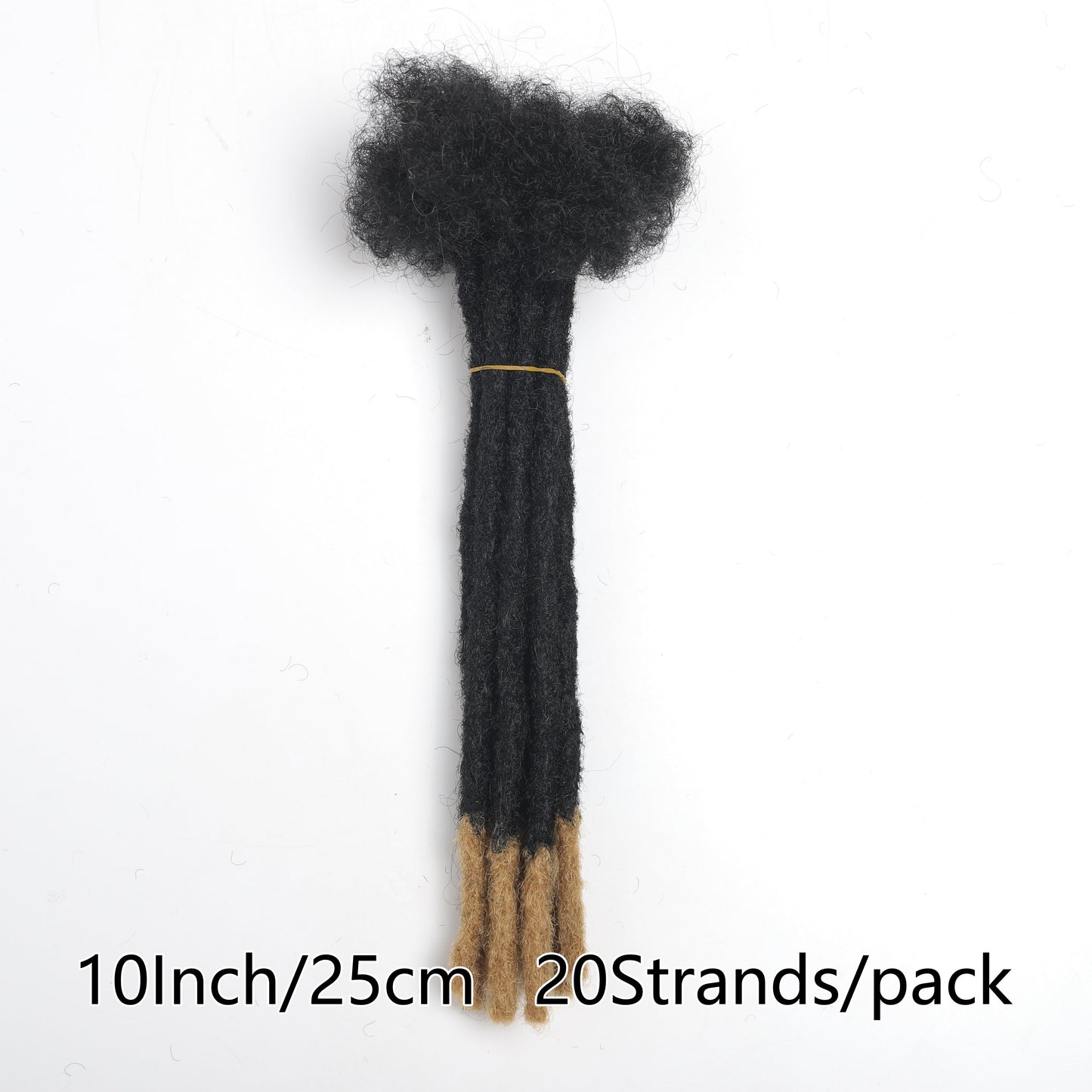 [Customer Favorite] 10-Inch Crochet Synthetic Loc Dreadlocks Extensions with 20 Strands, 0.8cm Wide, Hip-Hop and Reggae Inspired Style, Fashionable Afro Kinky Locs, Edgy Dirty Braids, Ideal for Punk Rock Fashion