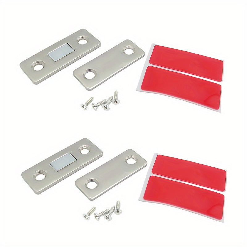 Magnetic ultra-thin door suction set, suitable for various cabinet doors.