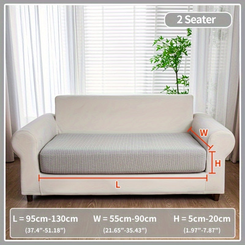 Waterproof stretch sofa cover, modern non-slip couch protector, pet-friendly elastic slipcover for living room, fits all seat and L-shaped sofas.