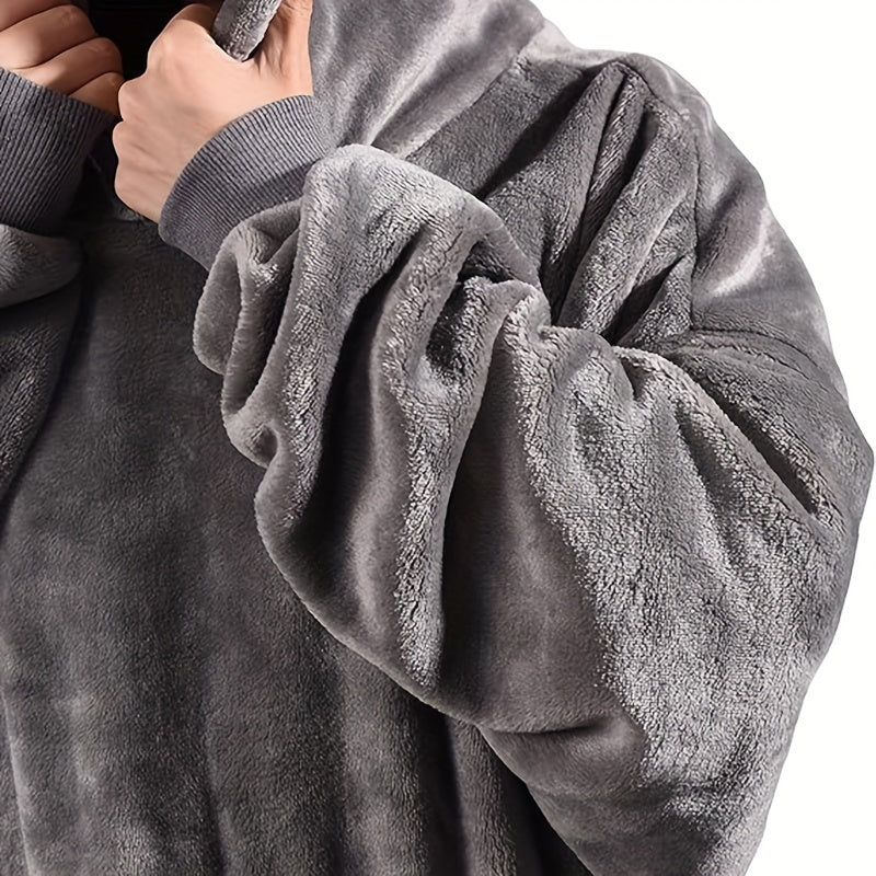 Wearable Blanket Hoodie for Women and Men - Oversized, Super Soft and Warm Sweatshirt Blanket with Big Pocket - Comfortable and Cozy for Adults