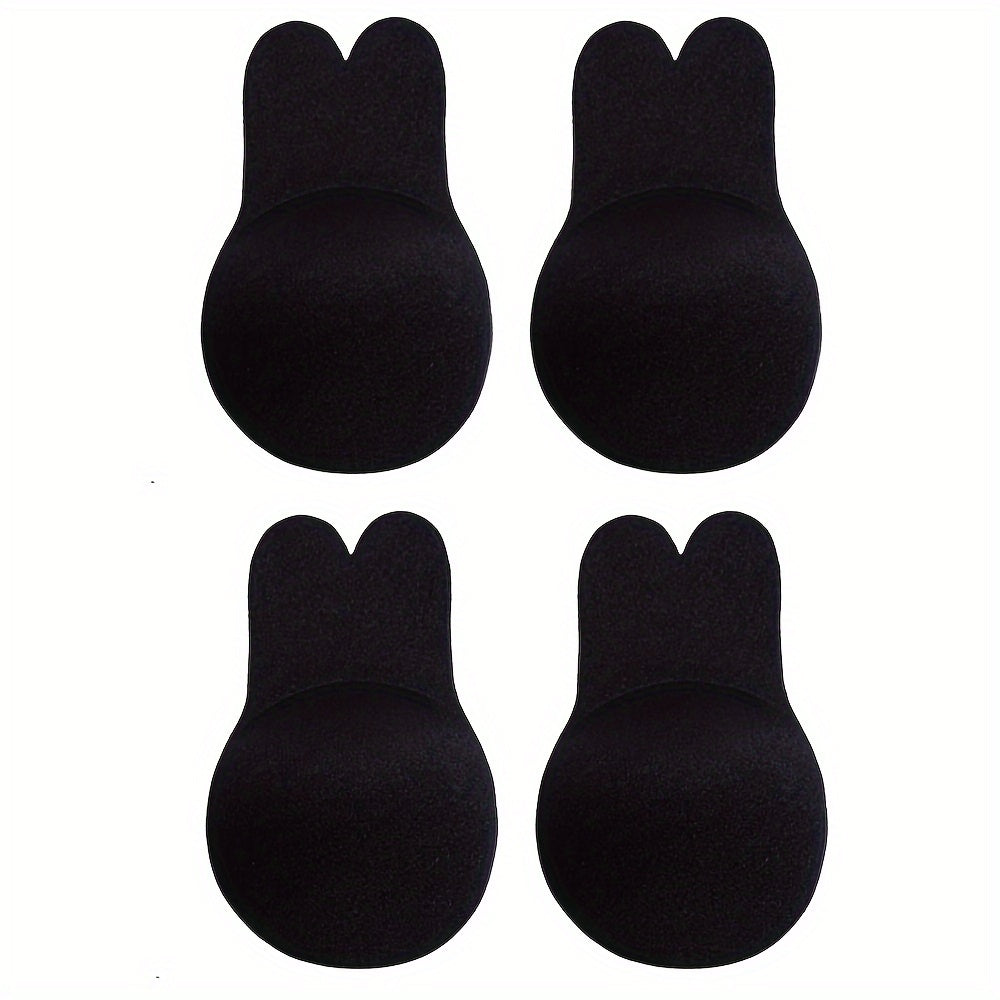 2 pairs of invisible self-adhesive push up nipple covers for women.