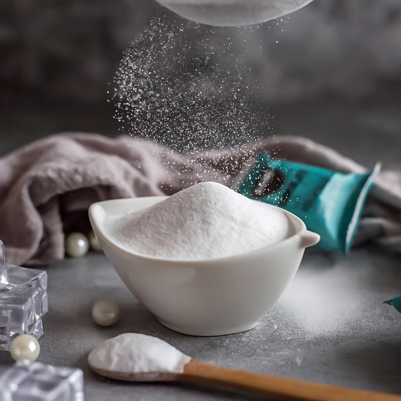 Household Baking Soda weighing 17.6oz (500g) can be utilized for cleaning clothes, washing fruits and vegetables, as well as removing grease from dishes and kitchen surfaces.