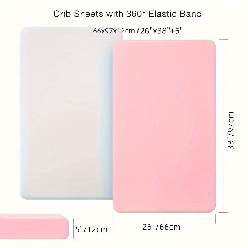 Mini Mattress Sheets - Set of 2, Soft, Machine Washable, Comes in Two Colors Per Pack - Perfect for Changing