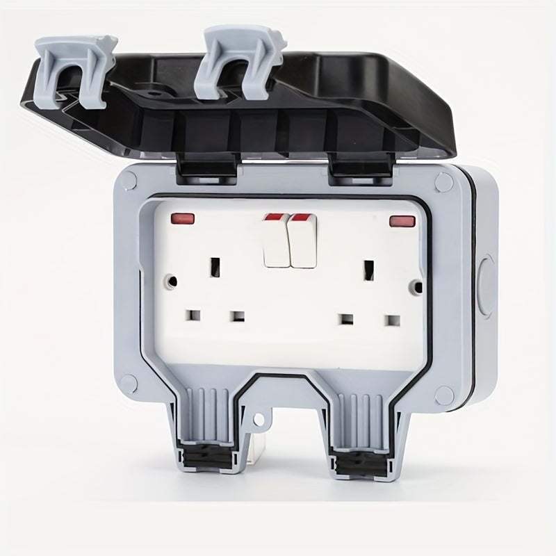 This AC220V/16A Socket Box with Indicator Light Switch is ideal for kitchen, bathroom, and garden wall sockets.