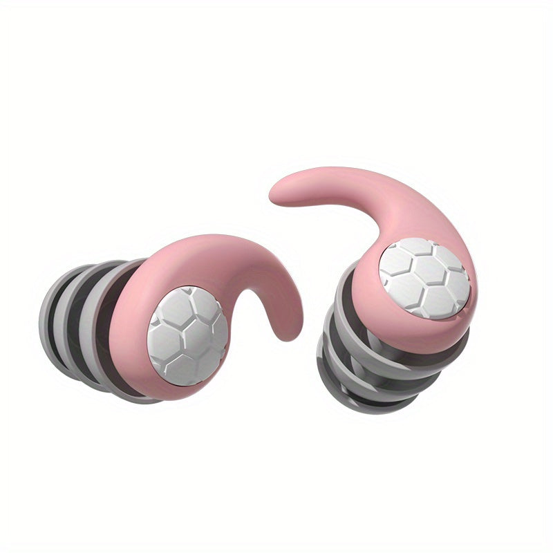 Silicone earplugs for comfort and durability, with premium sound-blocking for various activities like swimming, diving, sleeping, and surfing. Reusable and unfragranced.