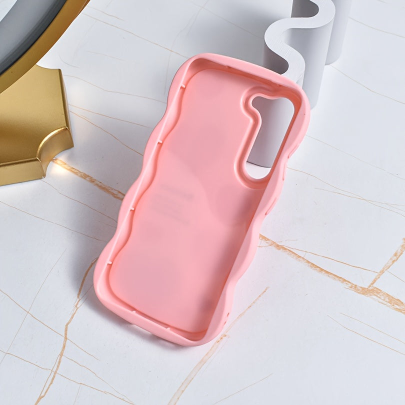 Samsung mobile phone case for various models in pink theme, designed for female users, trendy and stylish.