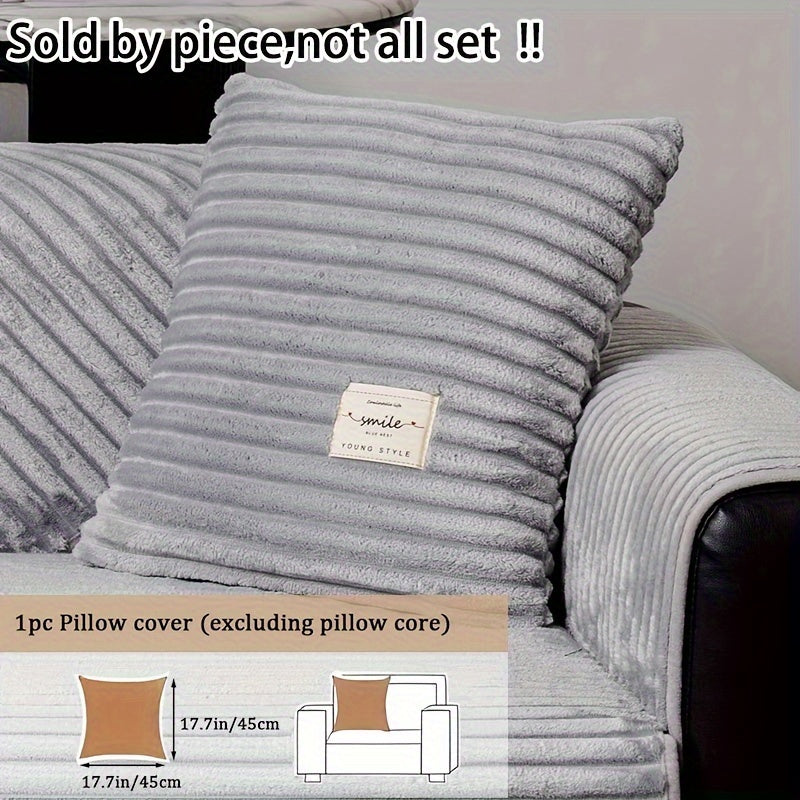 Plush sofa cover for luxury living spaces, pet-friendly and non-slip.