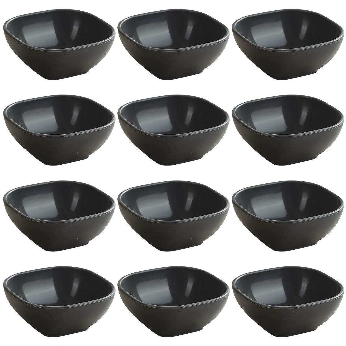 8 to 12 square sauce bowls for Korean, Chinese, and Middle Eastern styles.