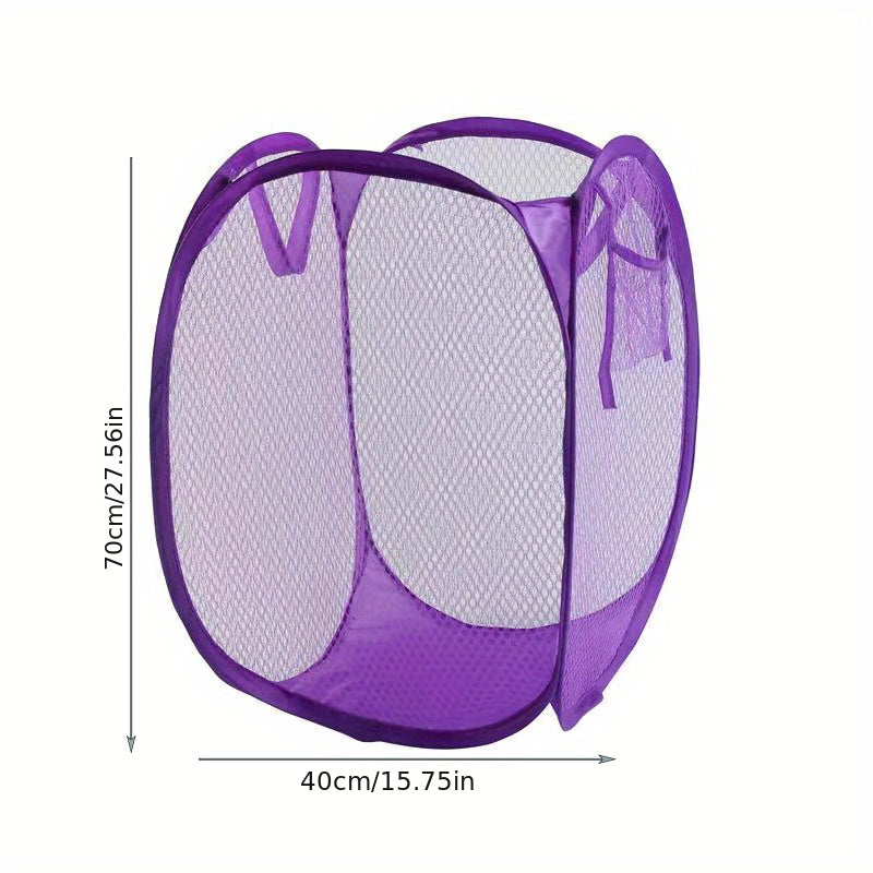 Extra Large Pop-up Laundry Hamper with Mesh Breathable Design, 70.0*40.01cm, Foldable Dirty Clothes Storage Basket Featuring Sturdy Handles, Ideal for Toy Storage.