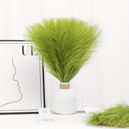 10 artificial reed Pampas grass flowers, 42.93 cm tall, perfect for Bohemian decor in any room or event