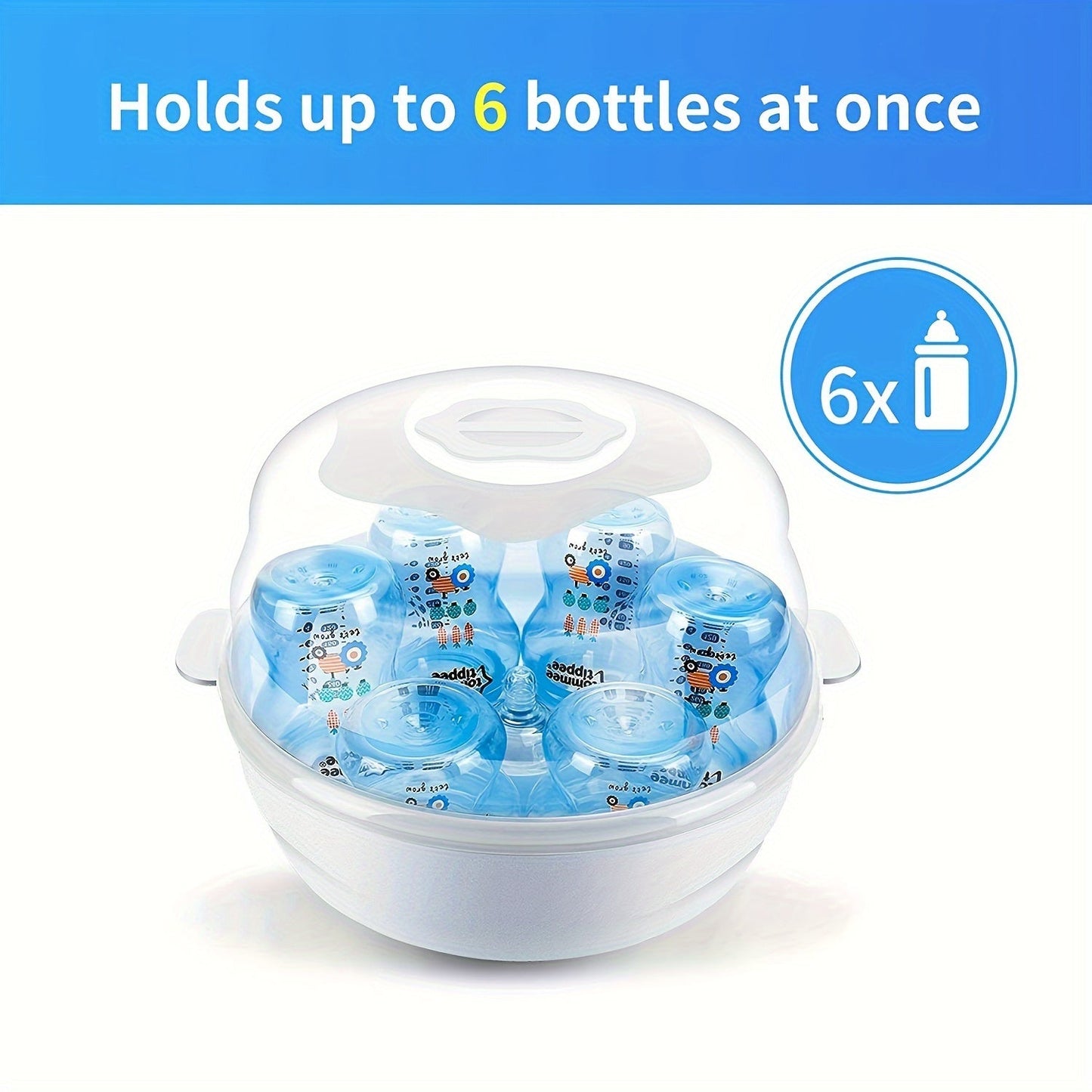 Microwave Steam Sterilizer for Bottles, Disinfection Box - Perfect Gift for Halloween, Christmas, and Thanksgiving Day.