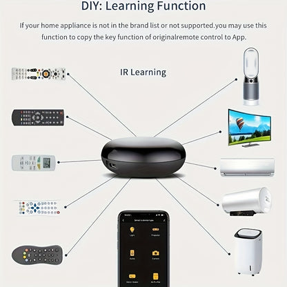 Yours WiFi IR Smart Infrared Universal Remote Control with Timer Function and Language Assistant Support