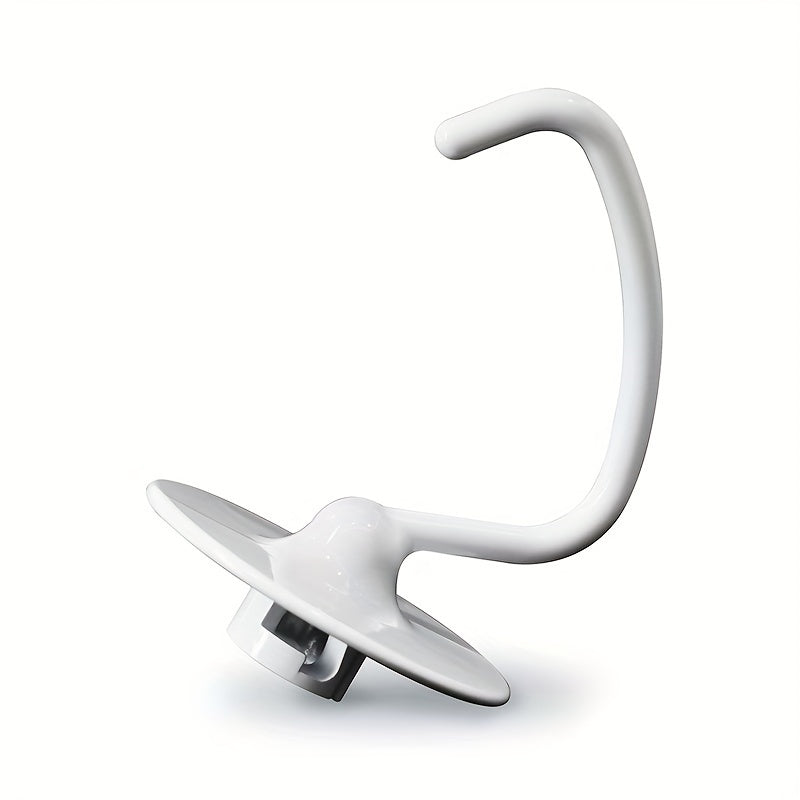 White Aluminum Flex Edge Beater for 4.5 and 5 Qt Tilt-Head Stand Mixers - Compatible with KSM150, KSM90, K45, KSM5, KSM500 - Dough Hook Replacement with Anti-Stick Coating (1 Pack)