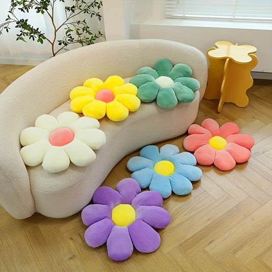 Soft and cozy flower-patterned pillow cushion for bedroom, dorm room, and home decor.