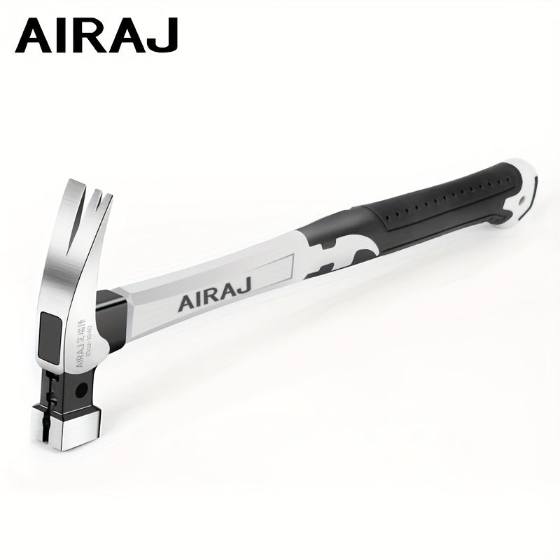 AIRAJ High-Carbon Steel Claw Hammer with Durable, Anti-Slip Grip, Ideal for Industrial & Home Use in Short or Long Handle Options.