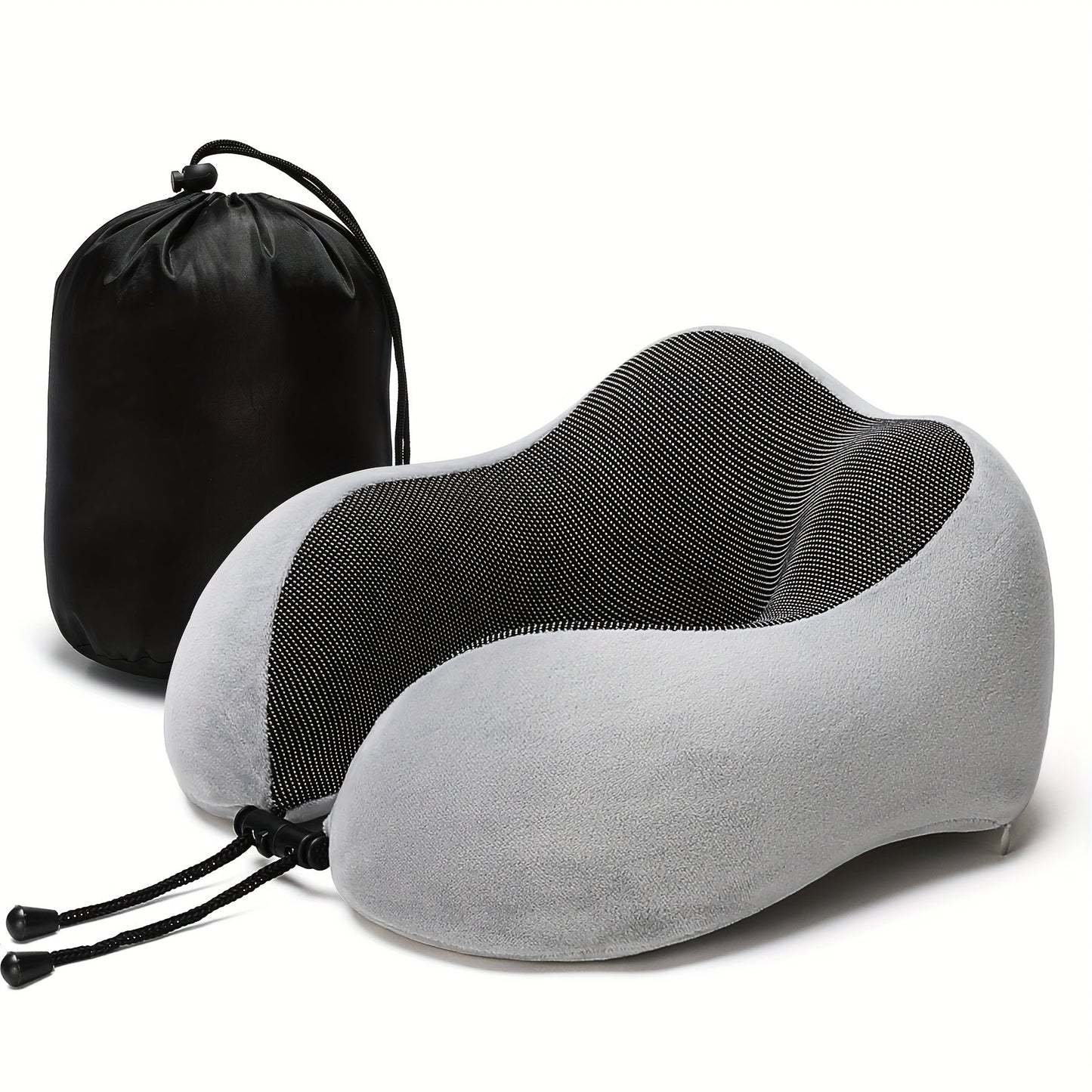 Soft U Shaped Memory Foam Neck Pillow for Travel, Airplane, and Bedding - Cervical Support Pillow