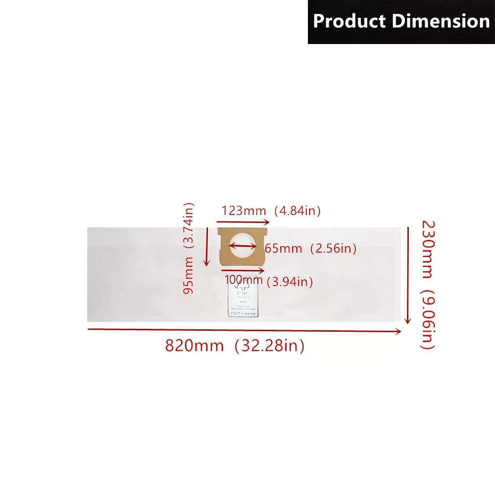 Replacement accessory compatible with Stanley & PorterCable 15.14 L Wet Dry Vacuum Cleaner Parts - 1 Pack of #25-1238 Paper Dust Filter Bag