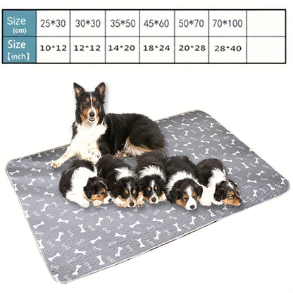 Washable pee pad for dogs with high absorbency and leak-proof design, suitable for potty training.