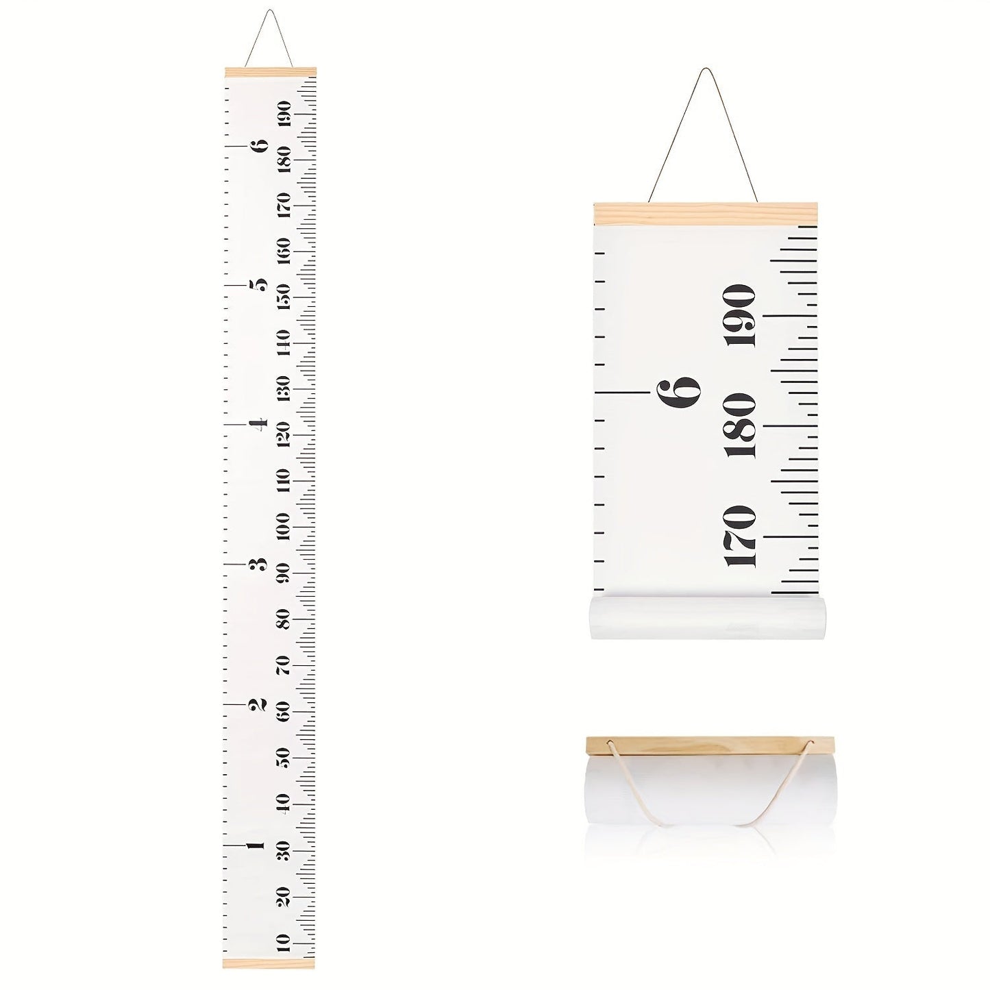 Measure your child's height with this detachable wooden growth chart ruler made from high-quality wood. A perfect addition to any home decor, this ruler is suitable for children aged 0 to 6 years old.