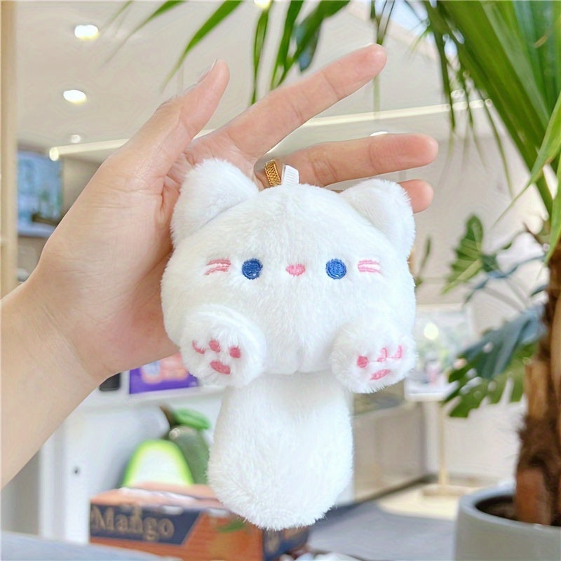 Durable chew toy with cartoon cat design for dogs and cats.