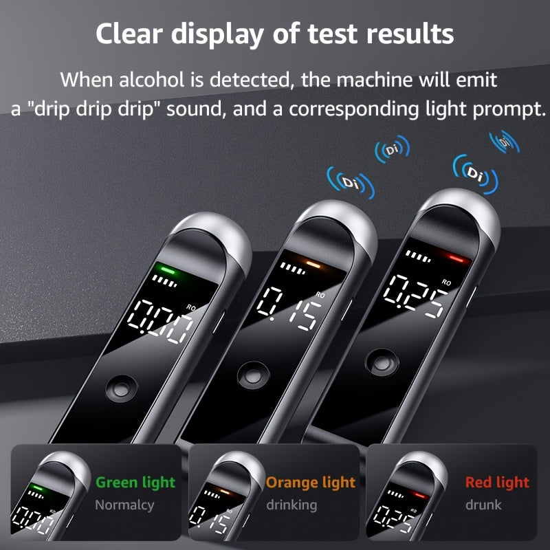 Professional rechargeable breathalyzer tester for alcohol.