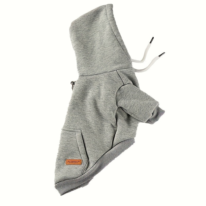 Small dog pet hooded sweatshirt made of 65% polyester and 35% knit, ideal for Schnauzer, Poodle, and Teddy breeds. Available in green, requires hand wash.