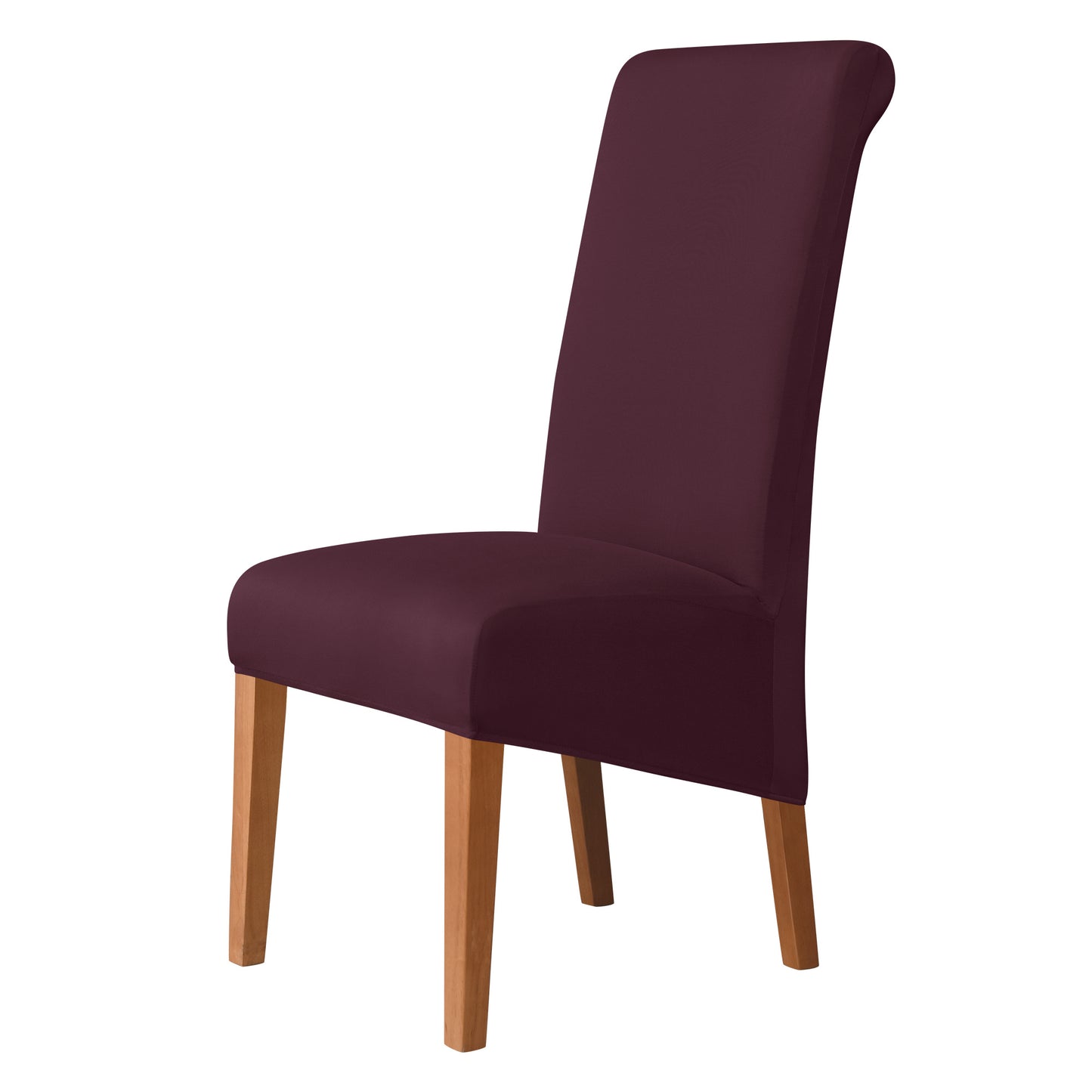 Soft, smooth elastic slipcover for large dining chairs, perfect for weddings, ceremonies, and banquets.