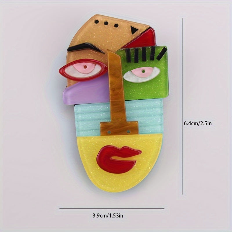 Acrylic Animal Brooch featuring a Cat Cartoon, a Trendy Fashion Accessory for Clothing and Bags.