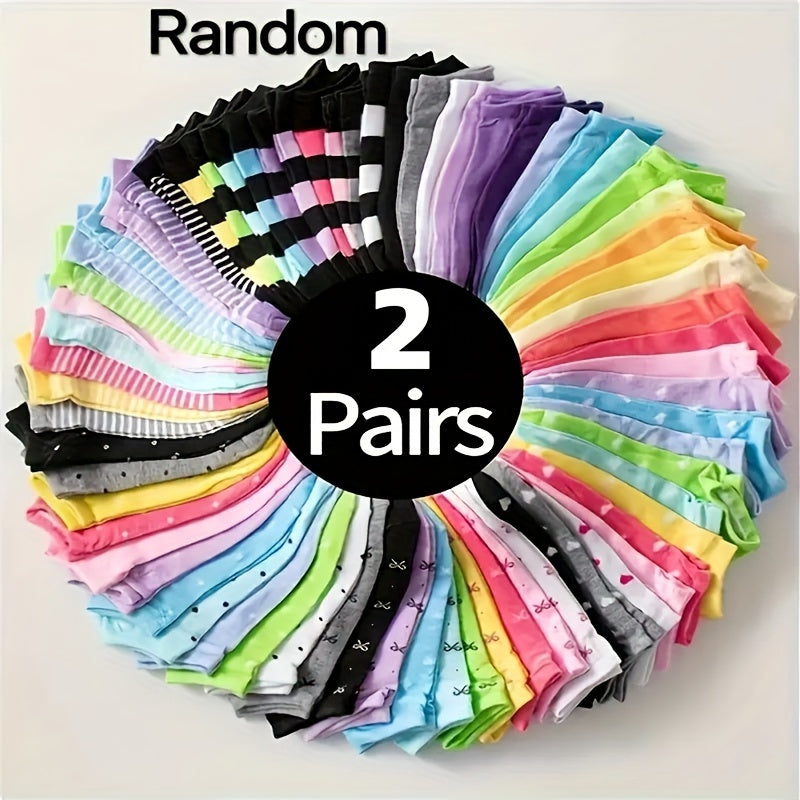 Set of 20 pairs candy-colored ankle socks for women, cute and breathable