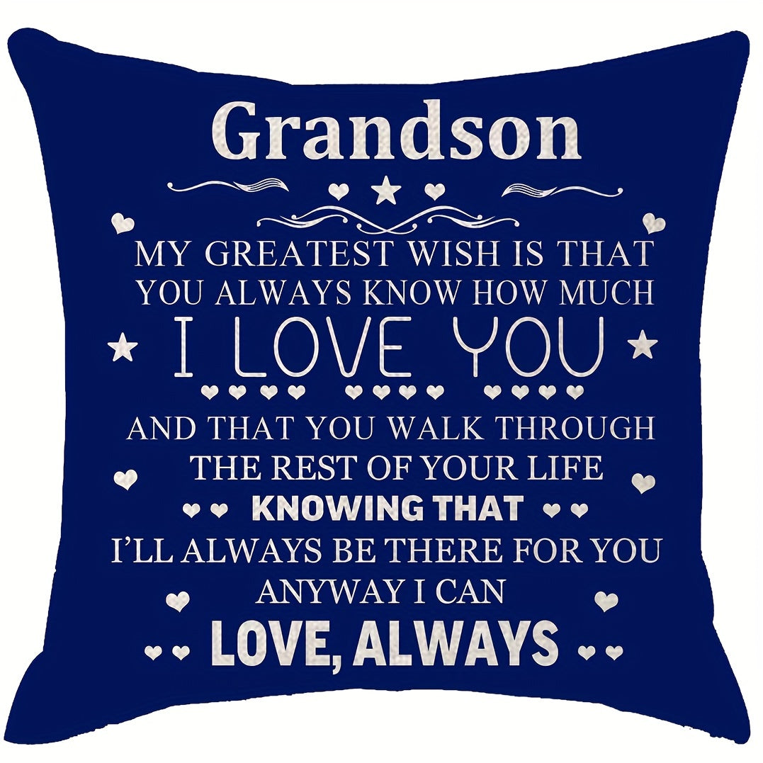 Get a free gift of a Word Throw Pillow Cover for your sofa! These decorative square short plush covers are perfect for adding some style to your living room. The covers are 18x18 inches and do not include a pillow core.